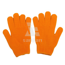 Оранжевая хлопчатобумажная перчатка, Дешевые хлопчатобумажные перчатки, Китай